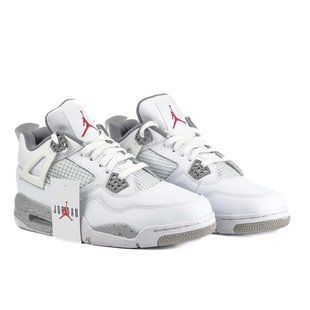 Jordan retro 4 white/gray 12436w-40 фото